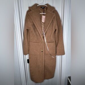Missguided + Tan Teddy Jacket